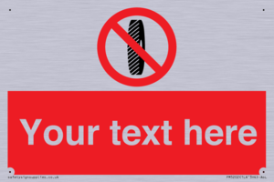 Custom Do Not Change Grinding Wheel Sign